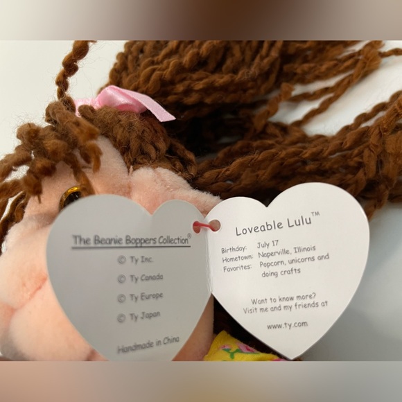 TY Teenie Beanie Bopper - Loveable Lulu (13 inch) - Picture 4 of 6